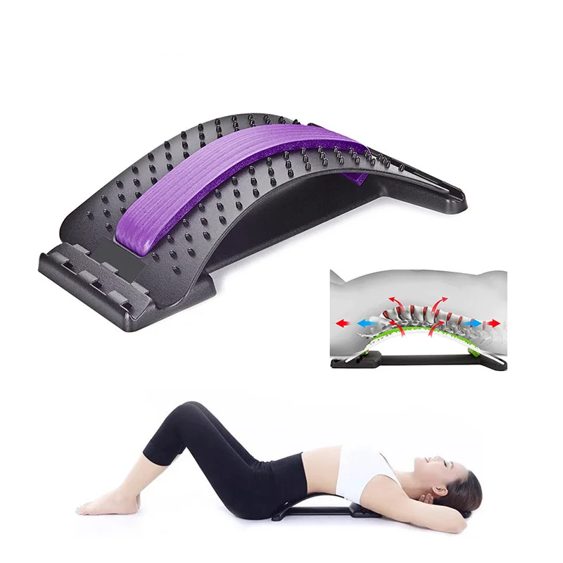 Zurück Massager Bahre Fitness Massage Ausrüstung Stretch Entspannen Bahre Lenden Unterstützung Wirbelsäule Schmerzen Relief Chiropraktik Werkzeug