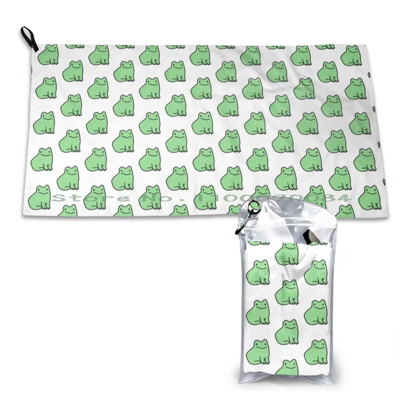 

Froggy Frog Phrog Quick Dry Towel Gym Sports Bath Portable Motorcycle Biker Shoei Sling Soft Sweat-Absorbent Fast Drying Pocket