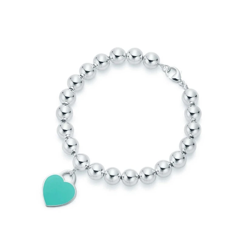 Оригинальный 100% S925 стерлингового серебра спрей сердце Форма бусины (8 мм) модный