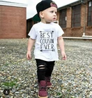 Футболка детская с круглым вырезом и коротким рукавом, из хлопка