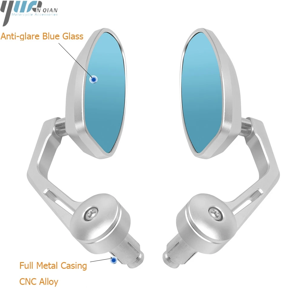 CNC Motorcycle Mirror 7/8" 22mm Handle Bar End Rearview Mirrors For Honda CB CBR 600 F3 F4 F4I 1000 RR Ninja ZX 6R 9R 10R Katana |