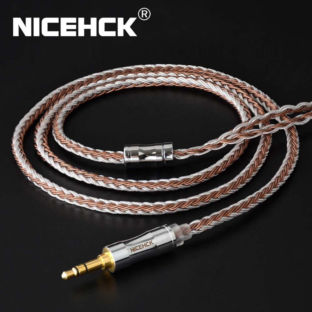 NiceHCK C16-5 16 Core медный Серебряный смешанный кабель 3 5/2 5/4 4 мм разъем MMCX/2Pin/QDC/NX7 Pin для LZ