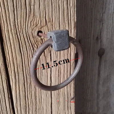 Чугунное антикварное дверное кольцо ручной дверной обруч ручка для старых