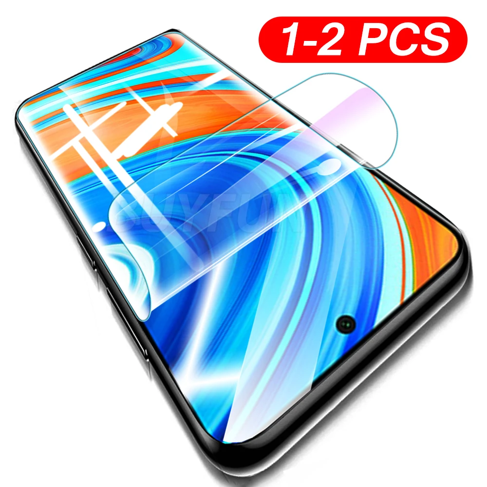 1 2 шт. Гидрогелевая пленка для Xiaomi Redmi Note 9 pro Защита экрана 9a Защитная мягкая не