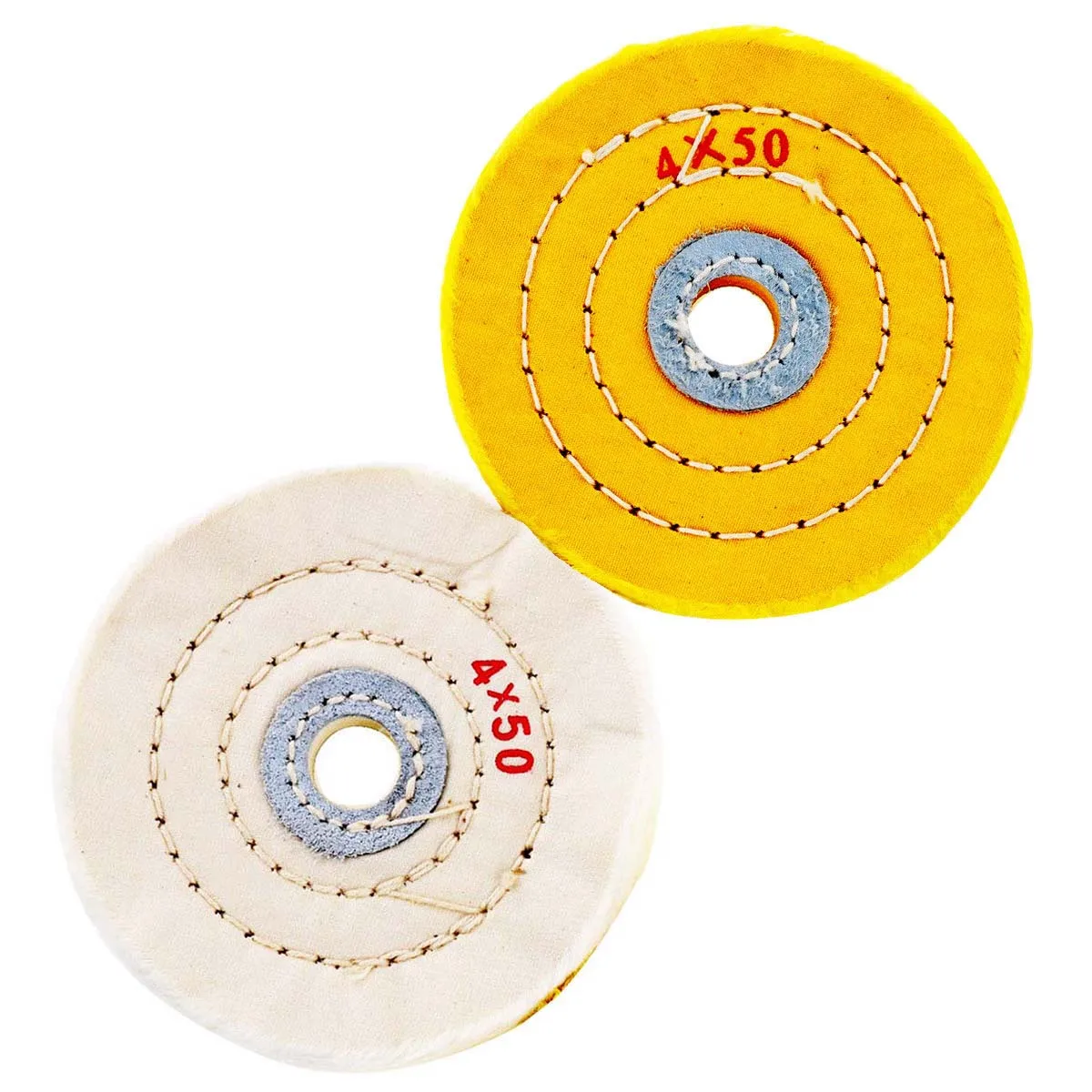 

4 POLISHING CLOTH WHEEL Metal Plastic Glass Rotary Drill BUFFER MOP PAD 2pcs