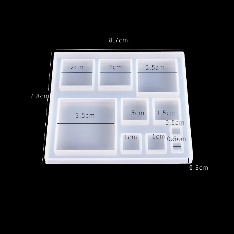 Transparent Silicone Mould for Dried Flower Resin Crafts - DIY Square Snowflake Mold | Epoxy Resin Molds for Jewelry and Decorations image 4