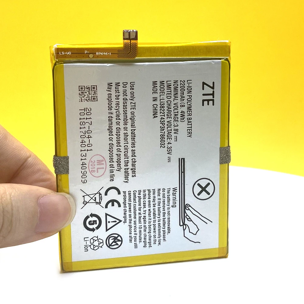 New Original 2200mAh Li3822T43P3h786032 Battery For Orbic-RC-501L /ZTE Blade V6 D6 / X7 Smart Phone High Quality | Мобильные