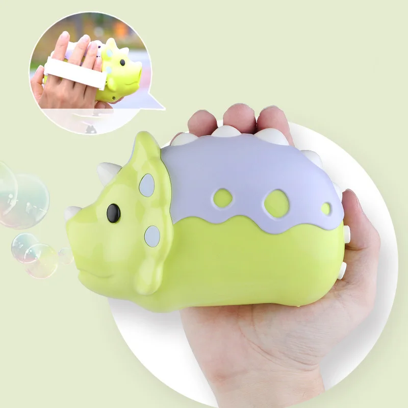 

Children's Outdoor Toys automatic dinosaur DV Bubble Machine Hippo Sheep Camera Bubble Gun With Light Music Blowing Bubble Toy