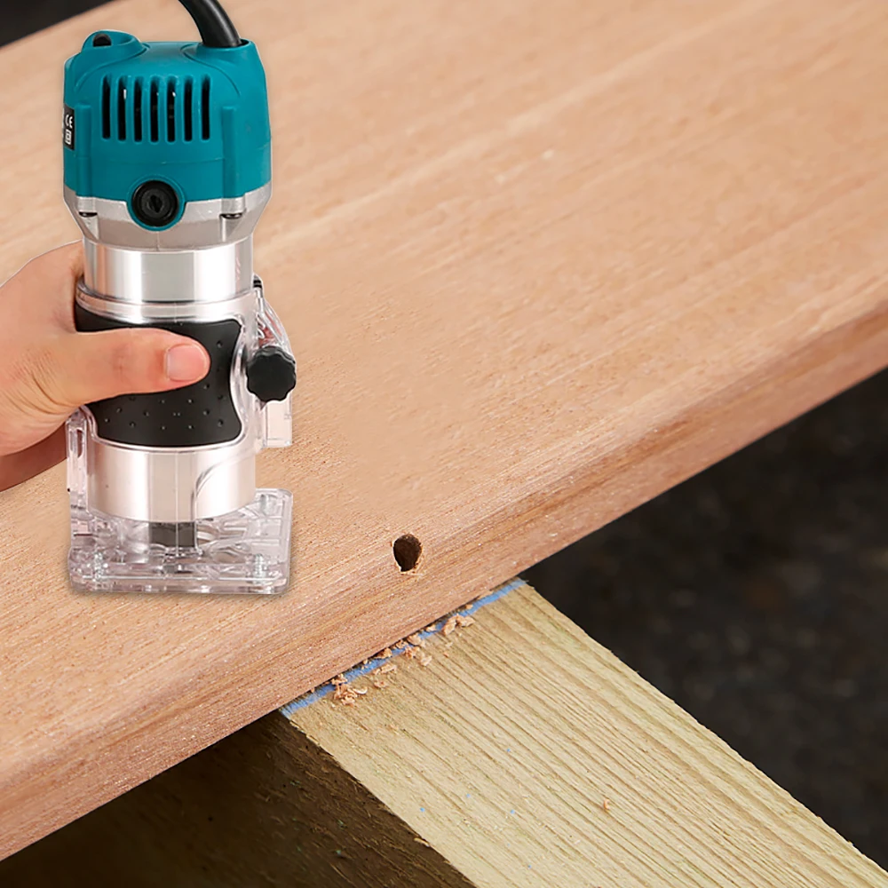 Электрический ручной триммер 800 Вт фрезерный станок для резьбы по дереву с чехлом