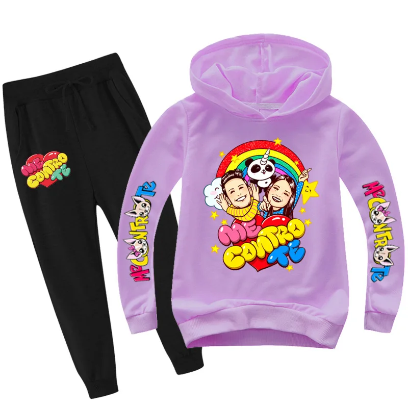 

2020 Me Contro Te Clothing Set Kids Hooded Sweatshirt+ Trousers Pants 2pc Set Toddler Girls Outfits Boys Clothing Dropshipping