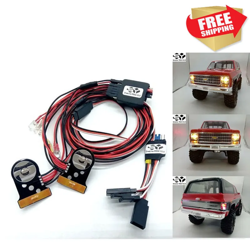RC Parts TRX4 V2.0 LED Light Kit for trax TRX-4 Chevy K5 Blazer Body