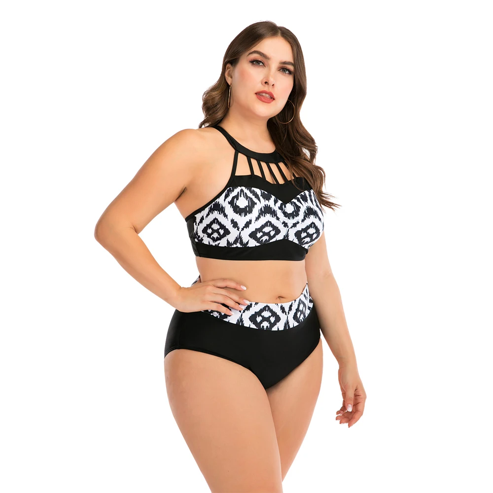 

Uvrcos Plus Size Swimwear Bikini Sets Women Swimsuit 2021 Larges Size Bathing Swimming Suits Beachwear For Famale Sexy Biquini