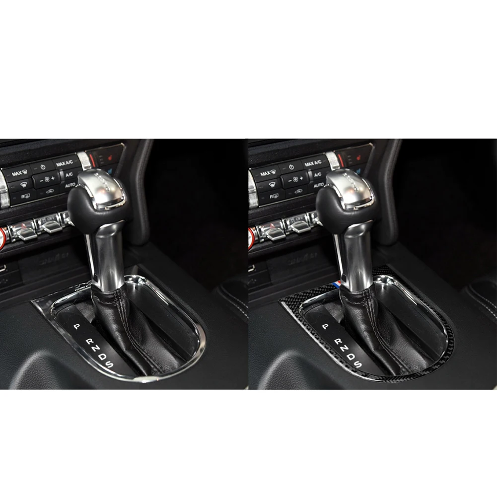 1 шт. декоративная отделка 1x * сдвиг из углеродного волокна для Ford Mustang 2015