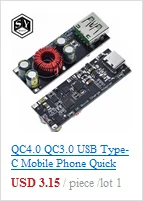 USB QC3.0 QC2.0 DC-DC понижающий преобразователь зарядный понижающий модуль 6-32 в 9 в 12 В 24 В для быстрого зарядного устройства печатная плата 3 в 5 в 12 В