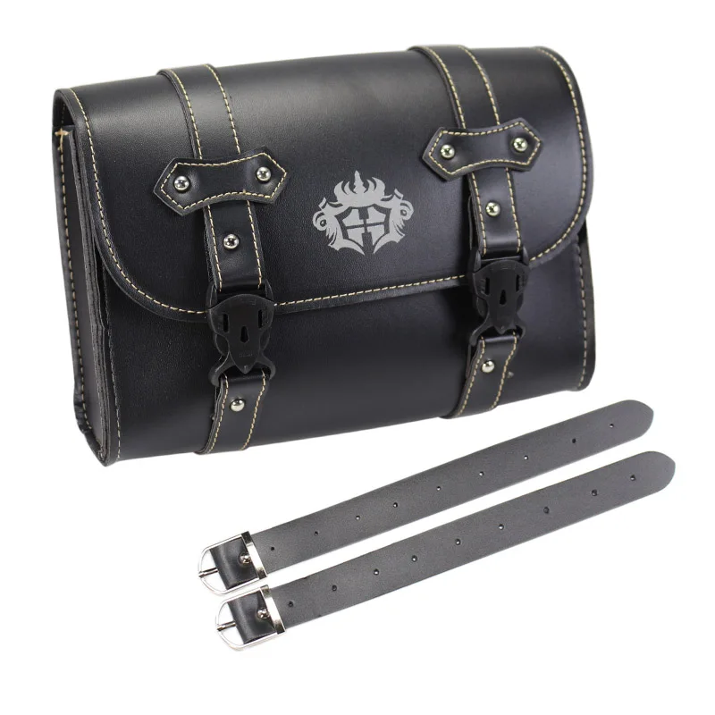

For Harley Sportster XL883 XL1200 Universal Motorcycle Saddlebag Model Side PU Leather Luggage Saddle bag Storage Tool Pouch