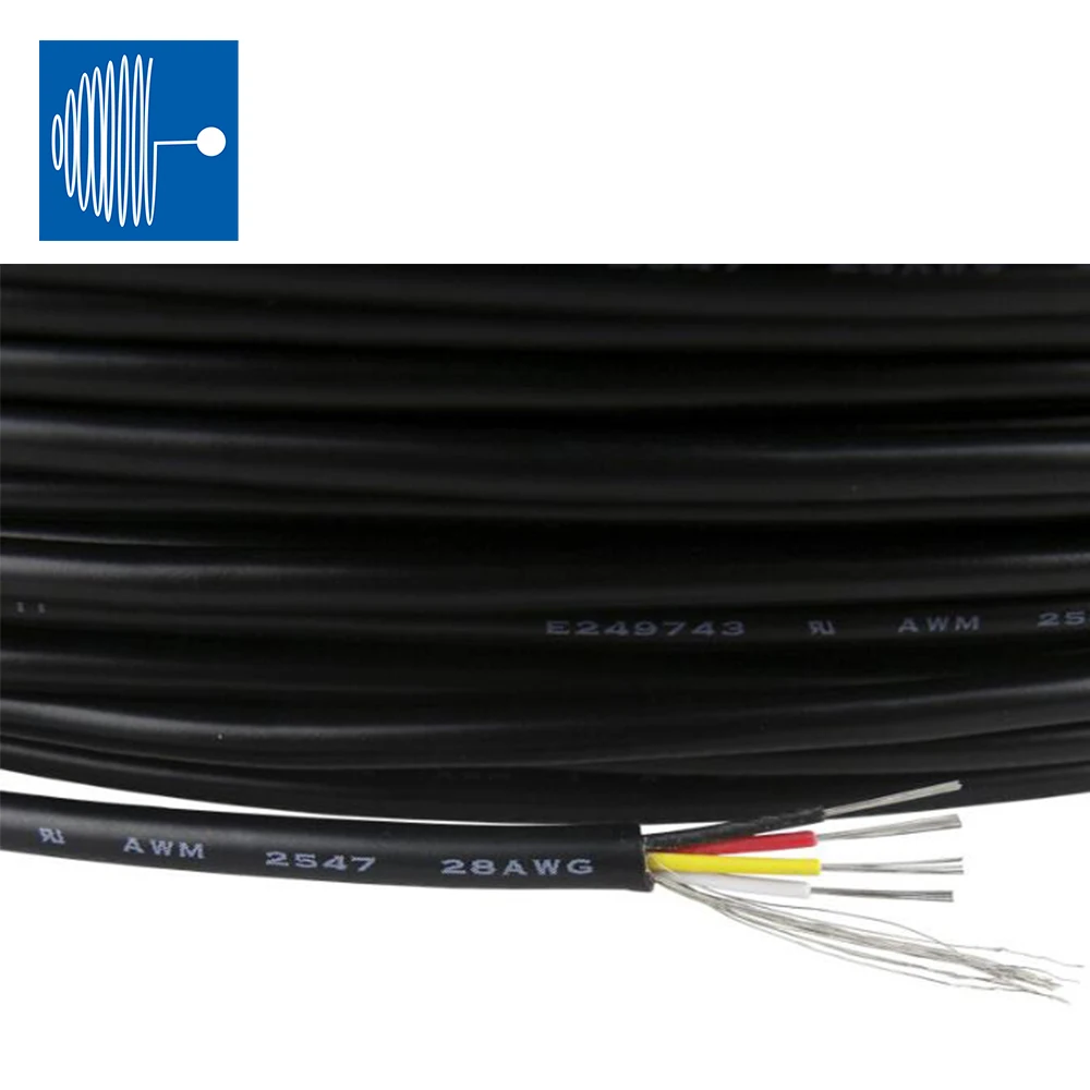 PVC Куртка сигнальная линия передачи данных UL certif2547 26AWG провод 2C 3C 4C внутренний экранирующий провод кабель для электрического оборудования