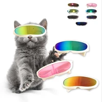 pet products laser glasses cat sunglasses photo props reflection eye wear glasses for small dog cat cool pet accessories 8 3cm