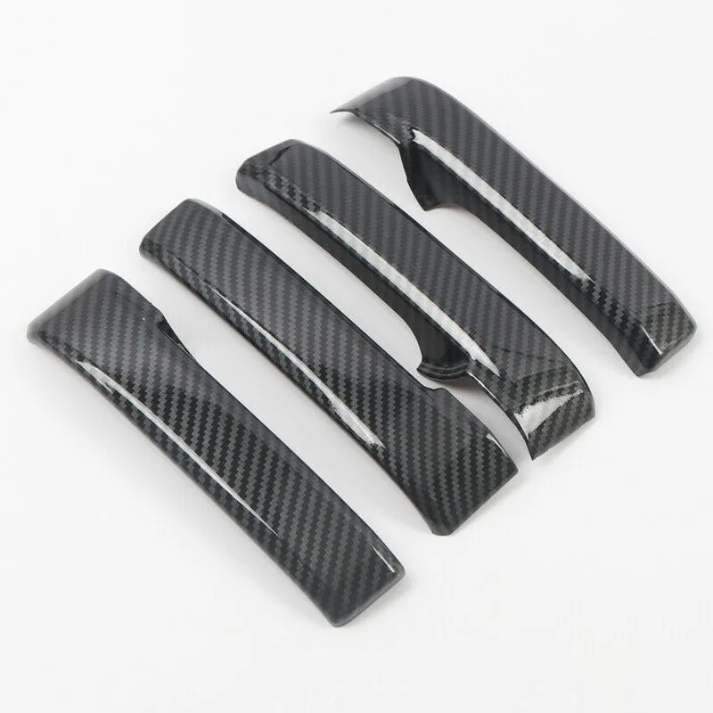 

Replacement Inner Handle Cover Trim 4pcs/kit Carbon Fiber Black Useful