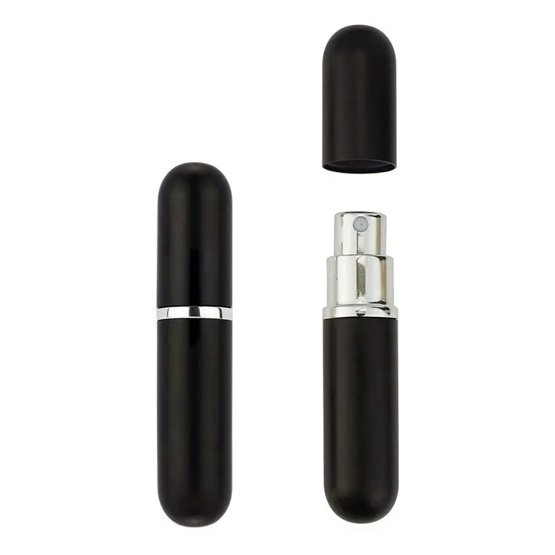 Perfume Atomizer Bottles Refillable Travel Size Set Of 3 Stylish Colours Black Pink and Silver Anti Spill Fun | Красота и здоровье