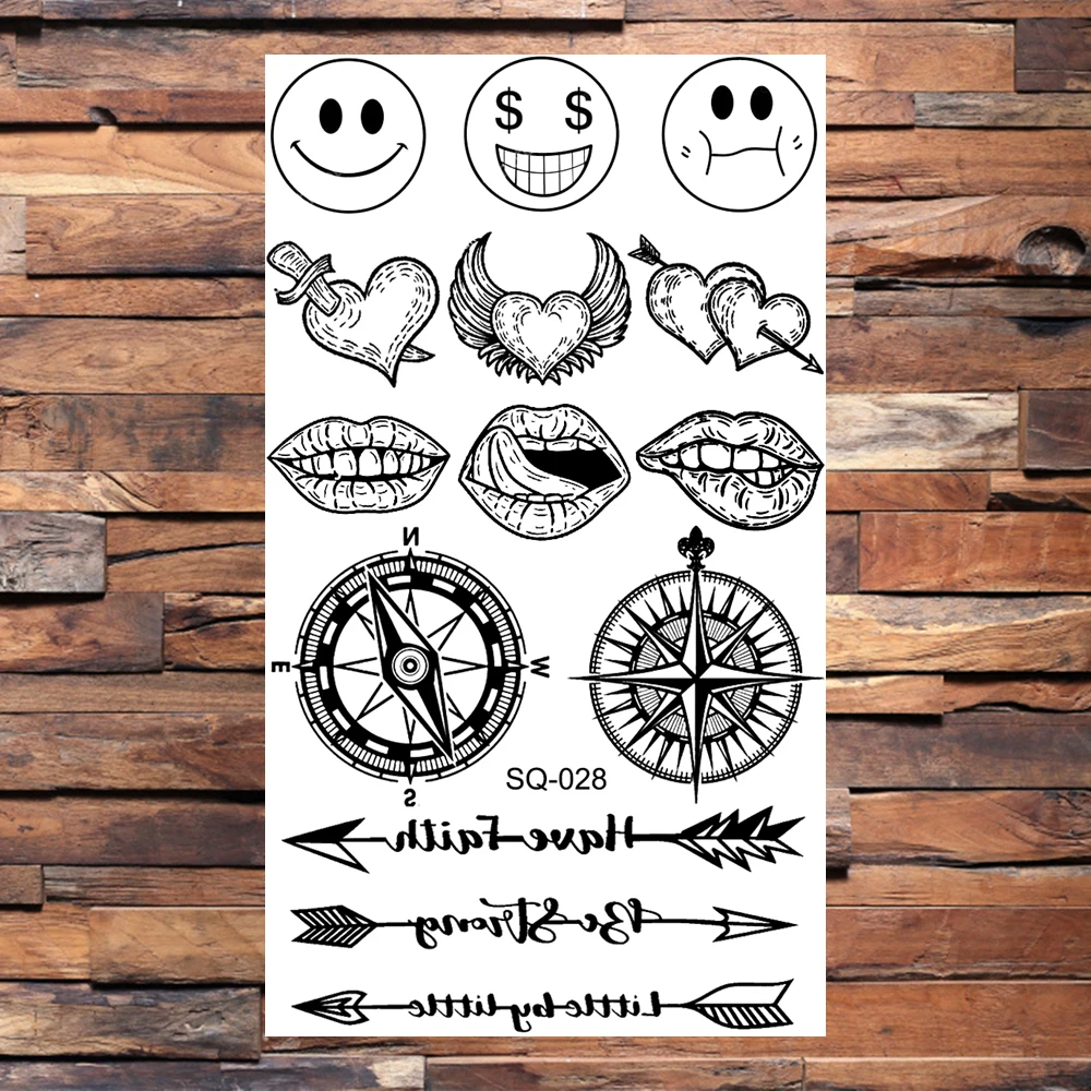 Временные татуировки с крыльями ангела для женщин и взрослых реалистичные