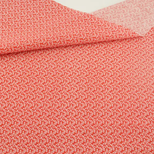 Букшевый принт с красным цветком 100% хлопок простая ткань лоскутное домашнее