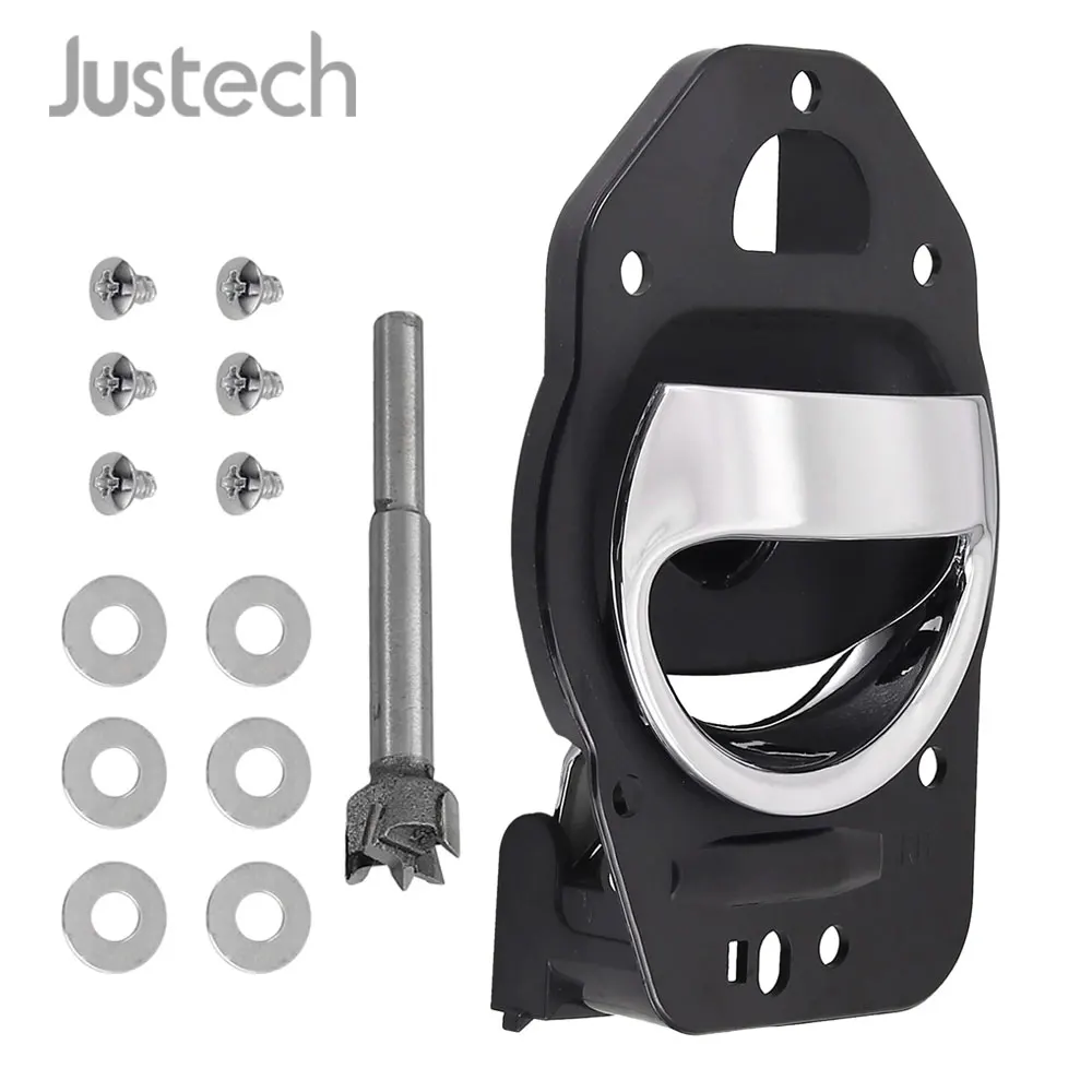 Justech внутренняя ручка двери хромированная сторона водителя левая/правая хром и