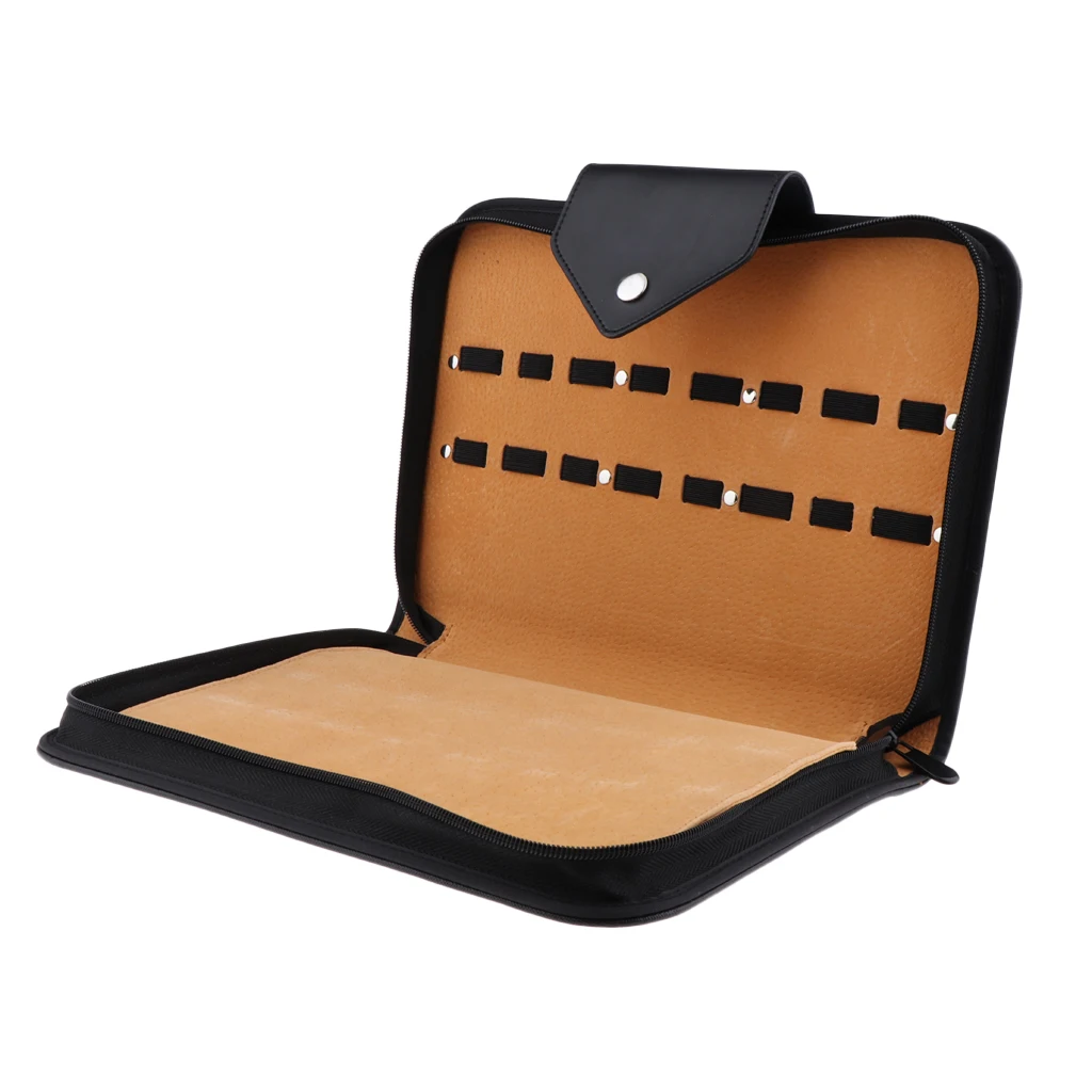 

Pro PU Leather Hair Stylist Scissors Holder Pouch Case for Hairdressers, Salon Haircut Hairdressing Tools Holster Bag Organizer