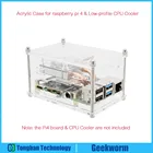 Акриловый чехол для Raspberry Pi 4 и Raspberry Pi, горизонтальный охладитель ICE TowerВентилятор охлаждения ЦП