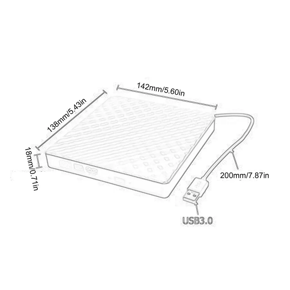 

USB 3.0 External DVD CD Drive Slim Portable External RW Burner Drive For Laptop Notebook For Macbook Pro For Macbook Air