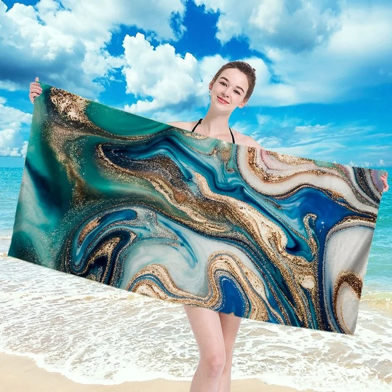 

Пляжное полотенце из микрофибры, очень большое быстросохнущее полотенце для бассейна ярких цветов, коврик для йоги для детей и взрослых