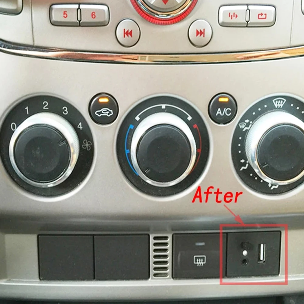 Автомобильный мини usb слот Вход Адаптер для ford focus 2 mk2 2009 2010 2011 Черный Серебристый