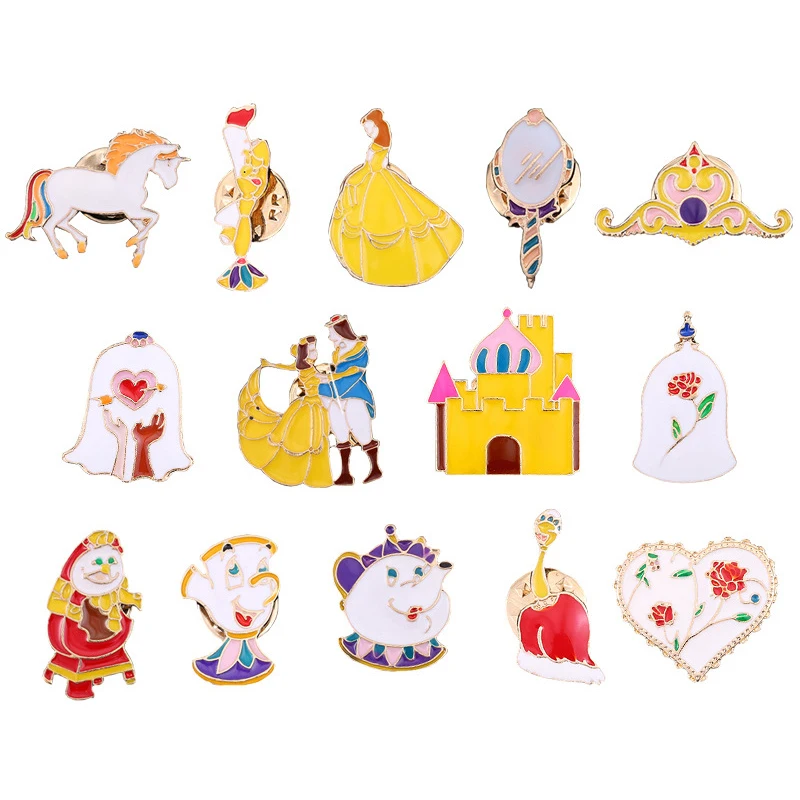 Подарочная брошь на пуговицах Алиса в стране Wonderland милые вечерние значки
