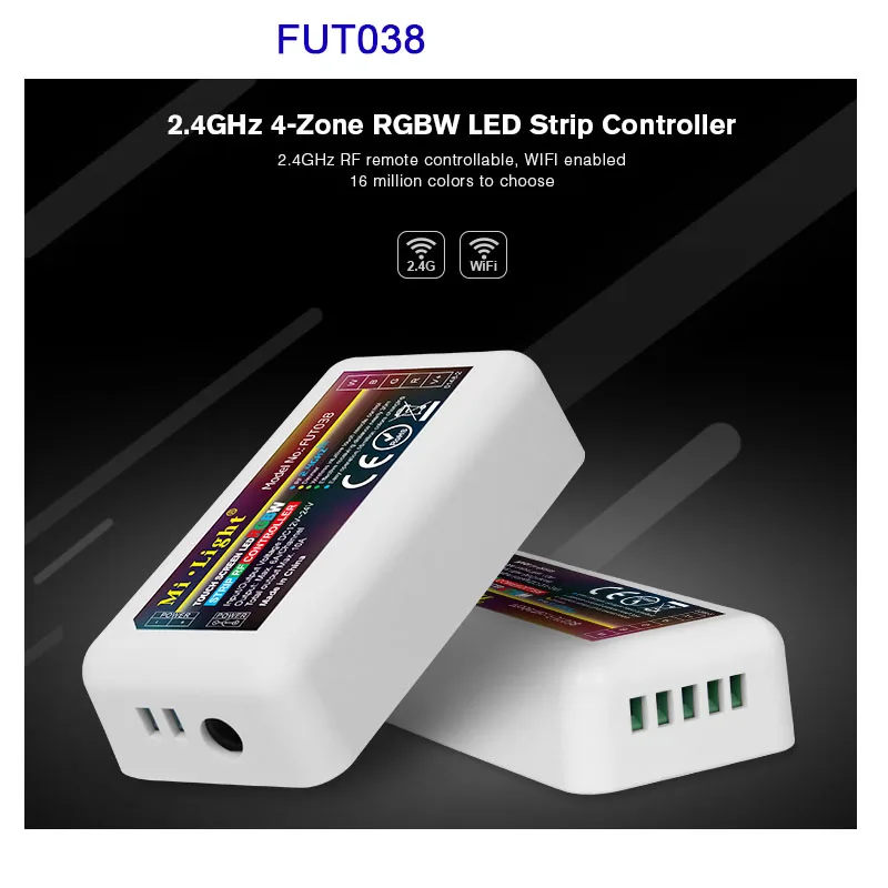 Miboxer RF 2 4G беспроводной Одноцветный диммер CCT RGB RGBW DMX512 + контроллер светодиодной
