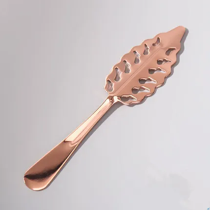 D copper Новинка 304, ложка для абсента из нержавеющей стали, посуда для коктейлей, бара, полыни, горький совок, стеклянная чашка, посуда для напитков, фильтрующие ложки - Цвет: D copper