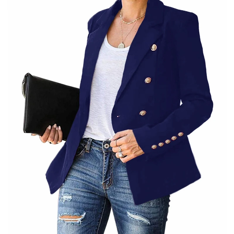 

Wepbel Suit Jacket Coat Women's Autumn with One Button British Style Tailored Coat Leisure Small Blazers Coats Business Wear