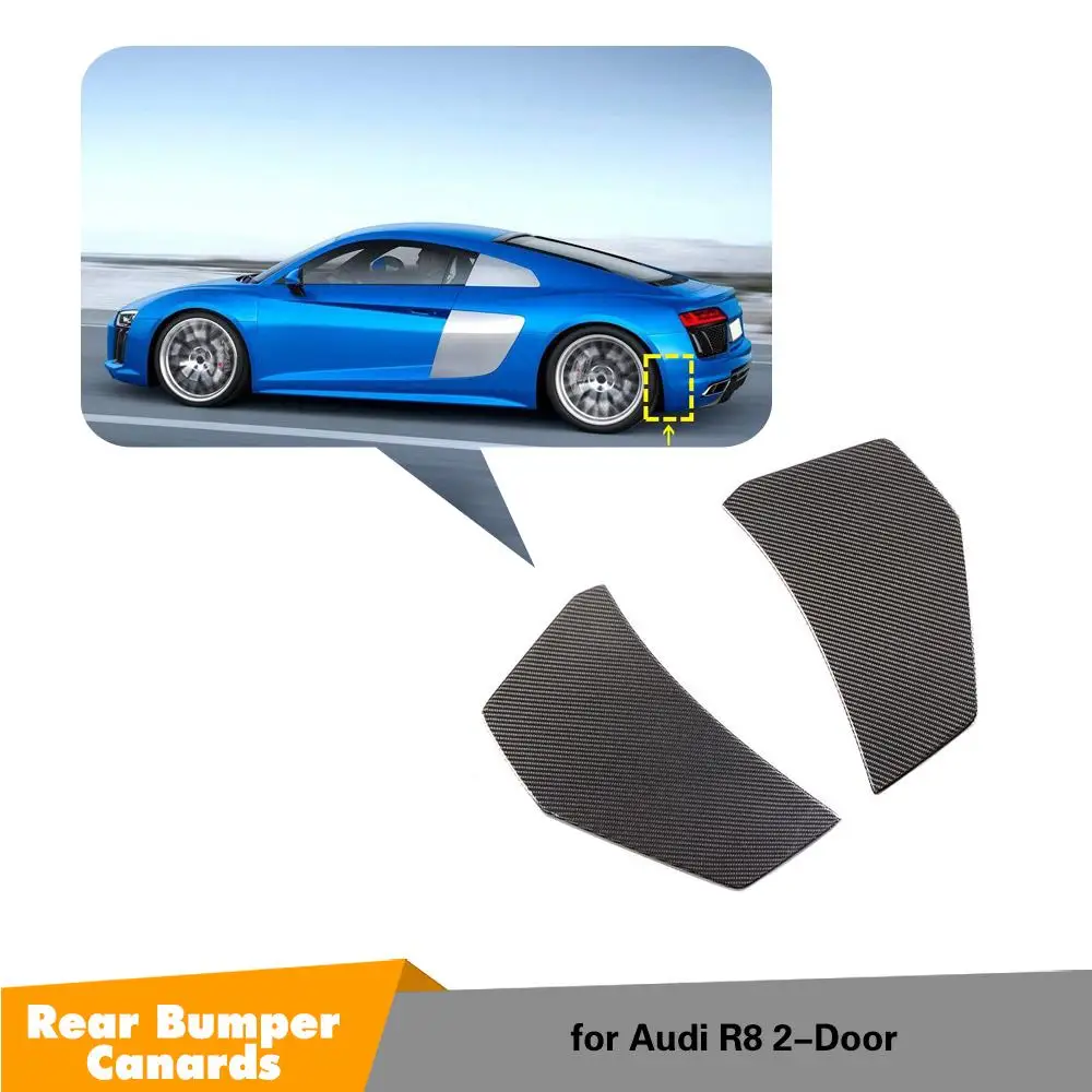 

Углеродное волокно боковое крыло вентиляционное отверстие для Audi R8 2016-2018 задний бампер сплиттер