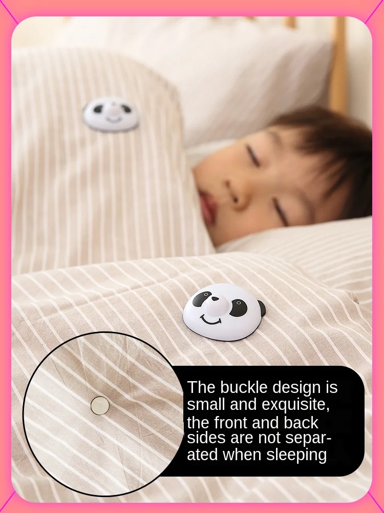 Зажим для одеяла держатель с пряжкой панды простыня нескользящее одеяло чехол