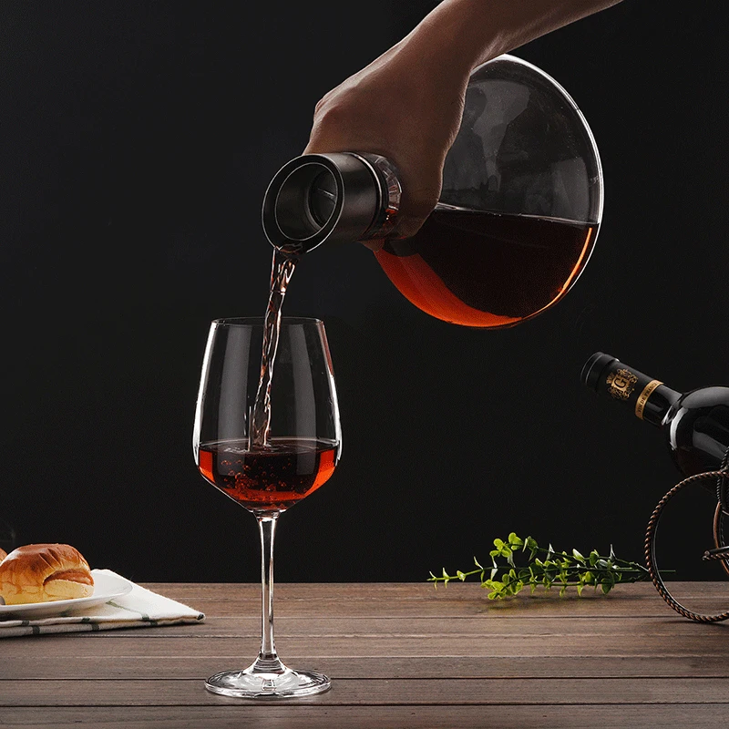 

1800ml Crystal High Grade Wine Pourer Vivid Champagne Decanter for Wine Pourer Breath Quickly Decantador Bar Tools