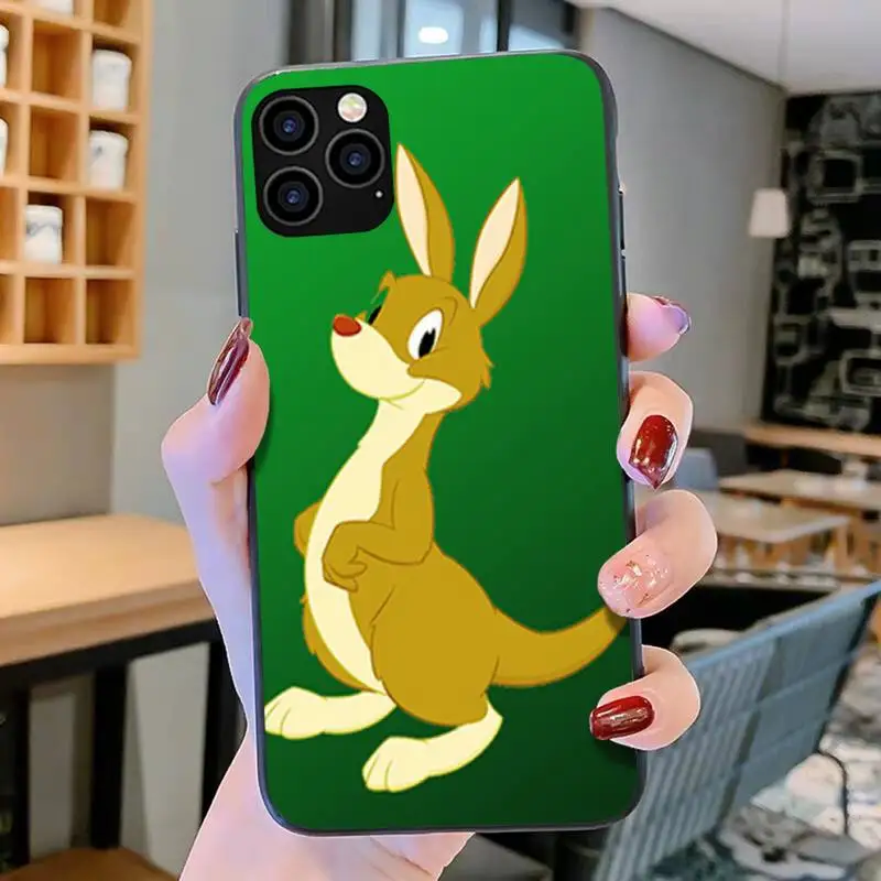 Милый чехол для телефона кенгуру iPhone 11 12 Pro mini pro XS MAX 8 7 6 6S Plus X 5S SE 2020 XR | Мобильные