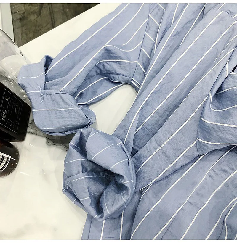 Женское платье на бретельках синее офисное в Корейском стиле весна 2019|Женские