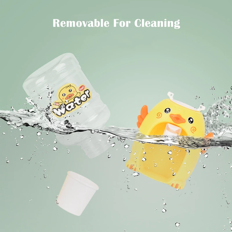 

Mini Water Dispenser for Children Kids Gift Cute Cold/Warm Water Juice Milk Drinking Fountain Simulation Cartoon Pig Kitchen Toy