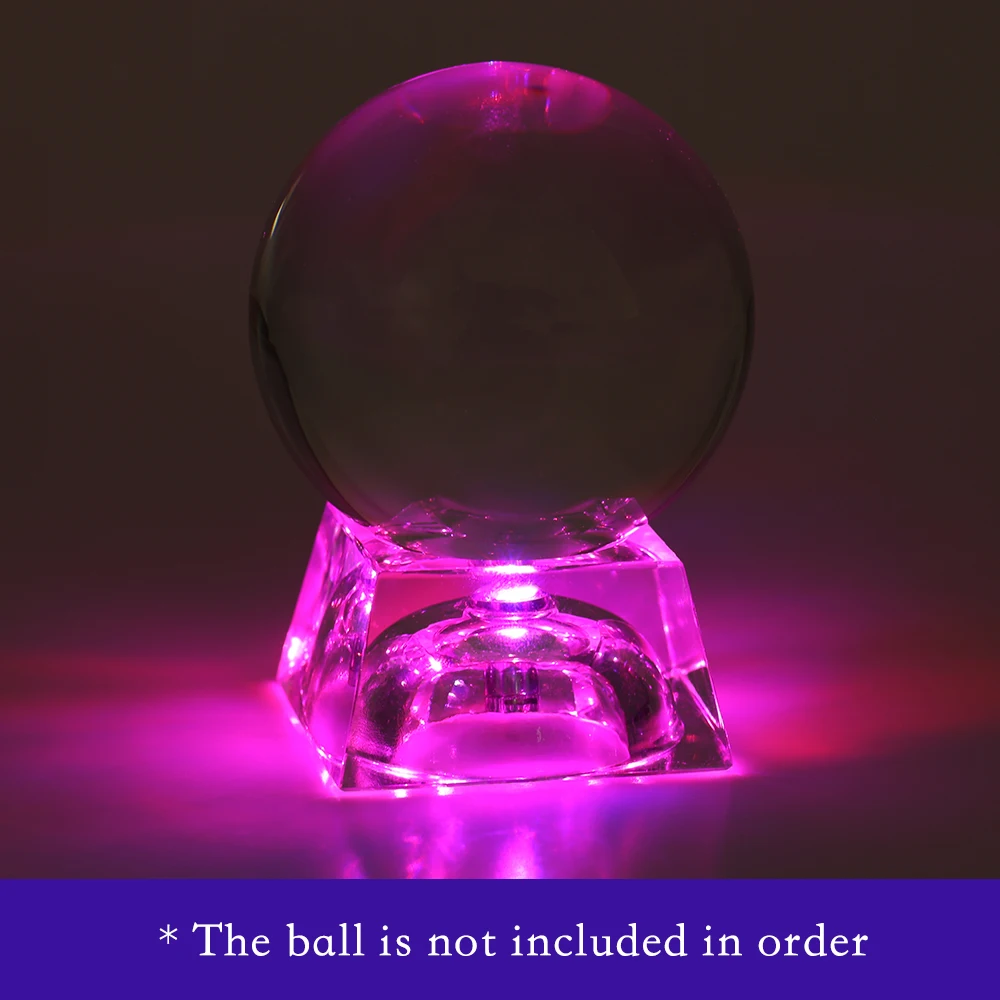 Светящаяся стеклянная подставка для дисплея с хрустальными линзами 60 80 мм 100 120 150