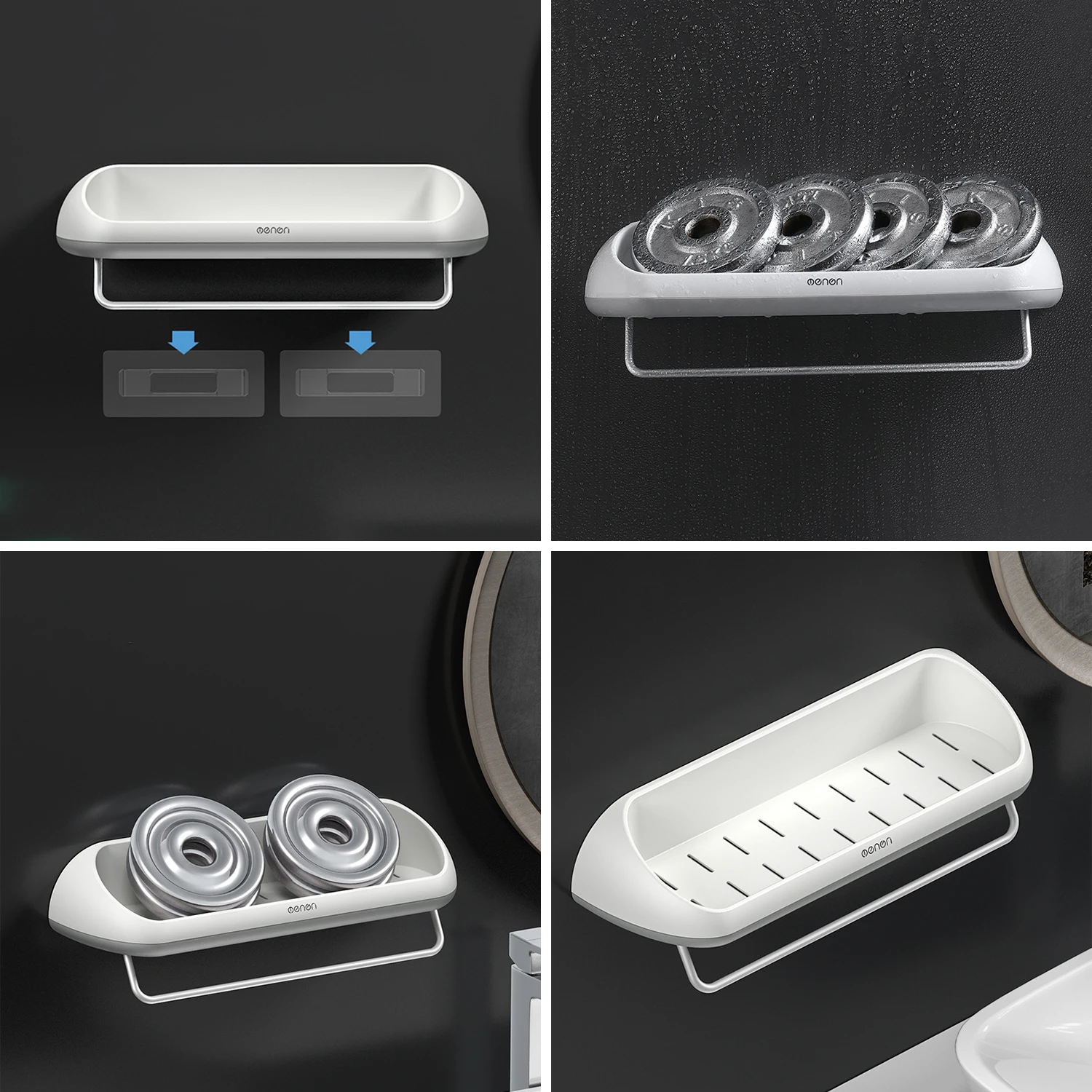 Горячая настенная полка для ванной душ Caddy без бурения корзина хранения душа