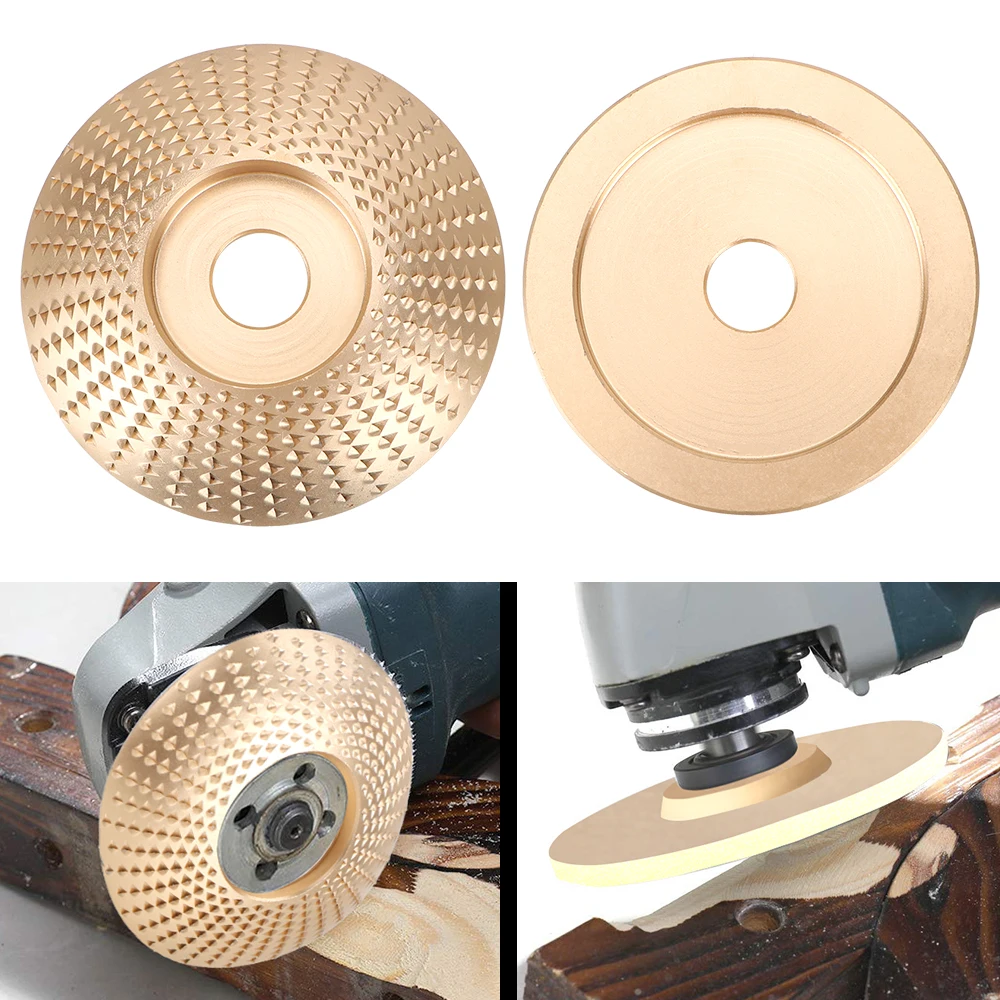 

High Quality Abrasive Disc Tool For Angle Grinder 4 inch Bore Sanding Wood Carving Tool Wood Grinding Wheel Rotary Disc