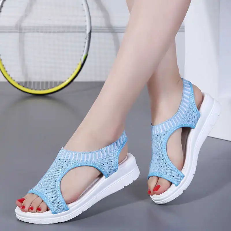 

Women Sandals Female Shoes Woman Summer Wedge Comfortable Sandals Ladies Slip-on Flat Sandals Women Sandalias Plus Size 35-45
