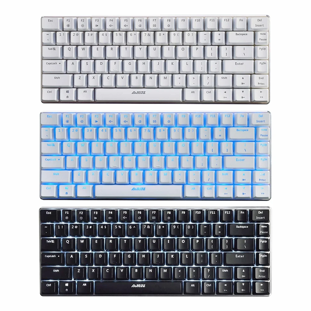 

Mechanical Gaming Keyboard 18 Mode RGB Backlit USB Wired 82 Keys Blue/Black Axis for Professional Keyboard for Gamer Notebook PC
