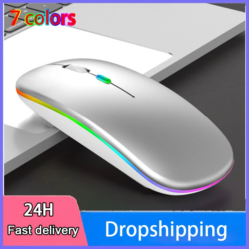 

Wireless Bluetooth Mouse Rechargeable Mouse Wireless Computer Silent Mause LED Backlit Ergonomic Wireless Mouse For Pc Laptop