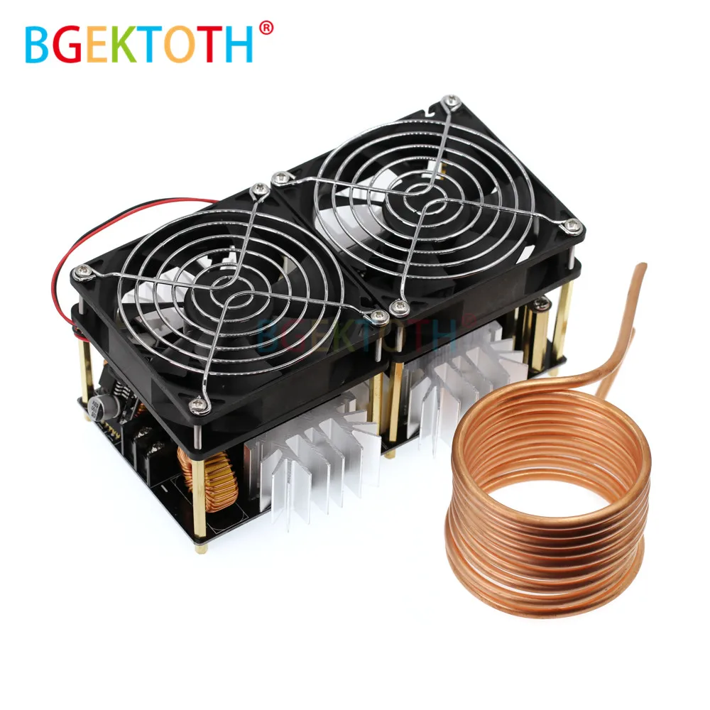 

2000W ZVS Induction Heating Board induction heater Module Flyback Driver Heater Good Heat Dissipation 180*90*80mm + Coil