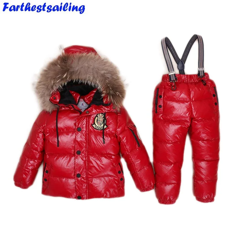 Детский лыжный комбинезон на мальчика и девочку с защитой от попадания