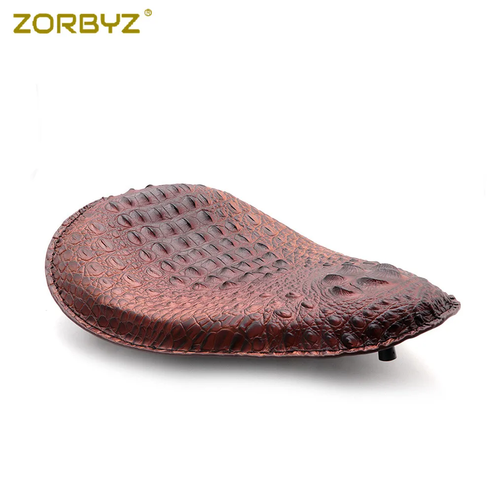 ZORBYZ мотоциклетное коричневое сиденье из искусственной кожи крокодила для Honda